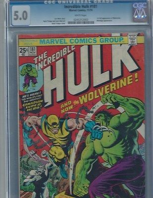 Hulk Vs Wolverine Pkg 180 181 182 CGC Trimpe Signed Lee  98 7 books