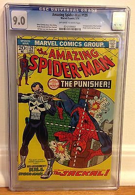 AMAZING SPIDERMAN 129 CGC 90 1ST PUNISHER 