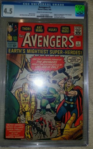 The Avengers 1 CGC 45 very nice key issue