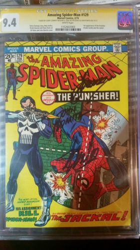 Amazing Spider Man 129 CGC 94 SS Stan Lee  Conway  Romita Sr 1st Punisher