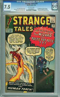 Strange Tales 110 CGC 75 VF OW Marvel 1963 1st Appearance of Dr Strange 