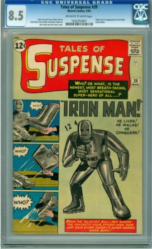 TALES OF SUSPENSE 39 CGC 85 1ST APPEARANCE OF IRON MAN LOOKS 92 CGC  KEY