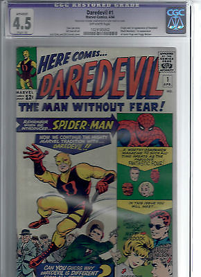 DAREDEVIL 1 CGC Graded 45 VERY RARE