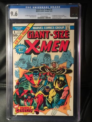 GiantSize XMen 1 CGC 96 1975 Second Full Appearance Of Wolverine