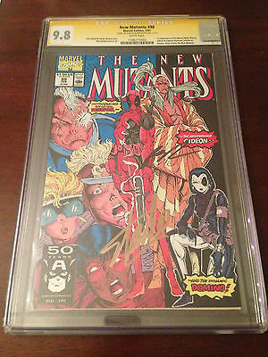 New Mutants 98 CGC 98 SS Signed STAN LEE ROB LIEFELD 1ST DEADPOOL Appearance