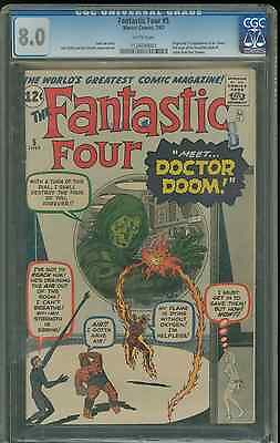 Fantastic Four 5 80 graded CGC 1st DOCTOR DOOM appearance