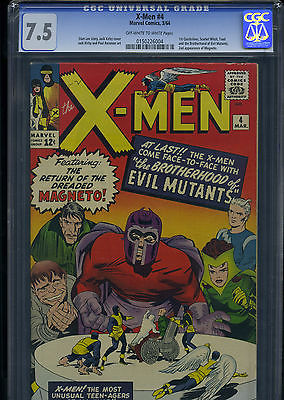 XMEN 4 CGC 75 1964 1st Quicksilver Scarlet Witch  Avengers  Age of Ultron