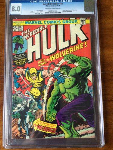 Hulk 181 CGC 80 Off White To White Pages   Grrrrrrrrail