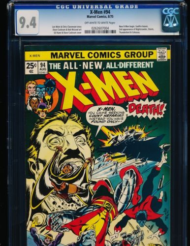 XMen  94  New XMen Cont From GS XMen 1 CGC 94 OWWHITE Pgs