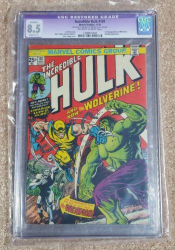 Incredible Hulk 181  CGC 85 New Holder  Marvel 1974  1st App of Wolverine