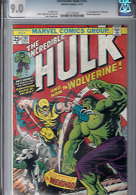Incredible Hulk 181 Marvel Nov 1974  CGC 90   1st full Wolverine story