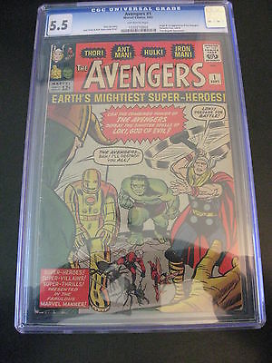 WOW Avengers 1 Marvel 1963 CGC 55 OWP PRICE LOWERED