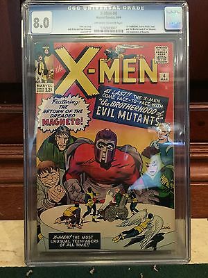 XMEN 1963 4 CGC 80 OWW 1ST QUICKSILVER  SCARLET WITCH