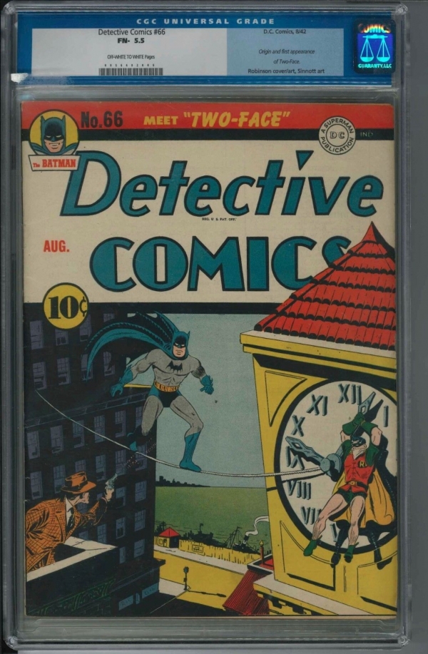 Detective Comics 66 CGC 55 First Two Face RARE