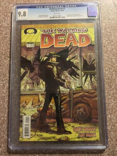 The Walking Dead Comic Issue 1 First Print CGC 98 Robert Kirkman BLACK LABEL