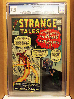 Strange Tales 110 CGC 75 no idea why its only a 75 looks like a 90