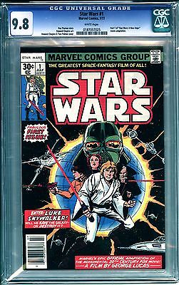 Star Wars 1 CGC 98 Jul 1977 Marvel WHITE PAGES 