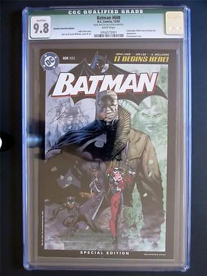 Batman 608 DC 2002 MINT CGC 98 NMMT  Retailer Edition  Signed by Jim Lee