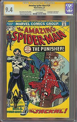 Amazing Spiderman 129 CGC 94 NM Signed Stan Lee 1st app Punisher Movie