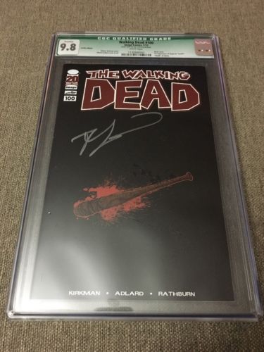 The Walking Dead 100 CGC 98 Signed Lucille Variant 1st NeganGlenn Death Image