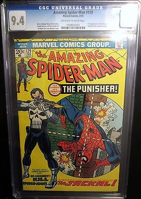 AMAZING SPIDERMAN  129 CGC 94 1 st Punisher Appearance Frank Castle Hulk