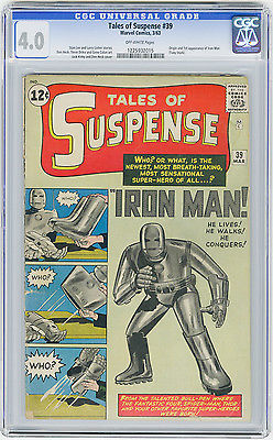 Tales of Suspense 39 CGC 40 OW MEGA KEY 1st app Iron Man Kirby Ditko Marvel