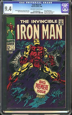 Iron Man 1 CGC 94 NM Story continued from Iron Man and SubMariner 1