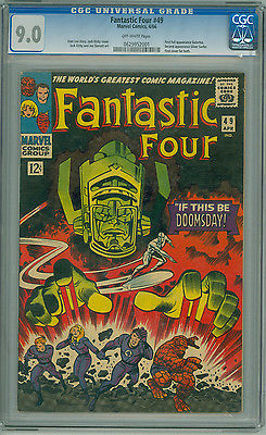 Fantastic Four 49 CGC 90 VFNM 1st Full Appearance Galactus 2nd Silver Surfer