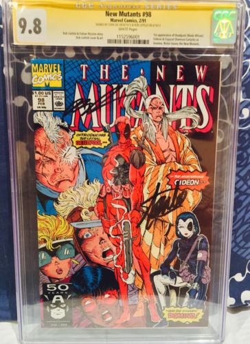 New Mutants 98 CGC 98 SS Double Sig Rob Liefeld  Stan Lee