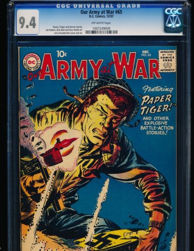Our Army At War  65  CGC 94 OW Pgs Highest Graded 1 of 1 Next Best 85