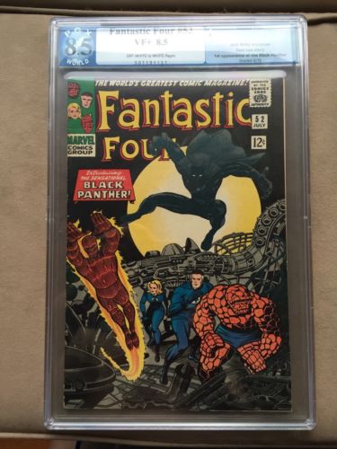 Fantastic Four 52  PGX 85 VF like CGC 1st Appearance Black Panther