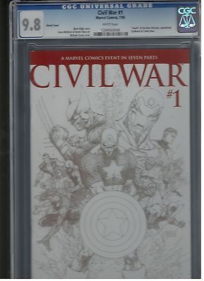 Civil War 1 CGC 98 Turner Sketch Variant