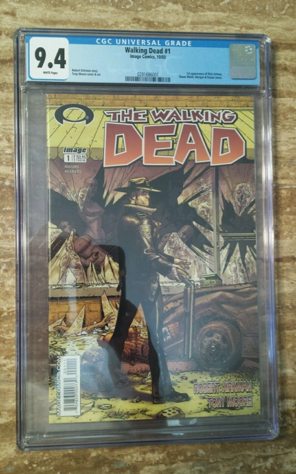 The Walking Dead 1 CGC 94 White Pages Oct 2003 not 98 or 96 1