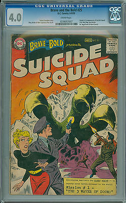 Brave and the Bold  25 CGC 40 Origin and 1st Appearance of Suicide Squad KEY