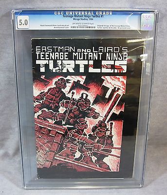 TEENAGE MUTANT NINJA TURTLES 1 First Print CGC 50 Mirage Studios 1984 TMNT