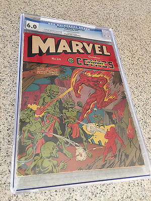 Timely Marvel Mystery Comics 24 CGC 60 Oct 1941 Acid  Mutant Schomburg Cover 