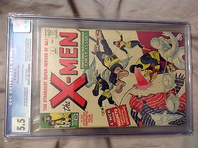 THE XMEN  1  1ST APPEARANCE  OF THE XMEN CGC 55  OFF WHITE TO WHITE PAGES