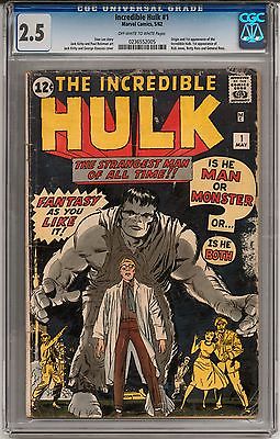 Incredible Hulk 1 CGC 25 OWW Origin  1st Appearance of the Hulk Avengers