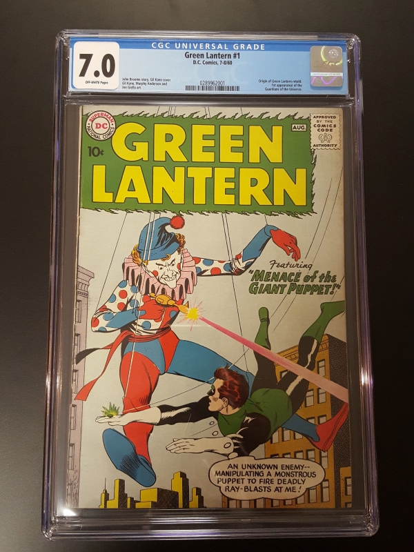 GREEN LANTERN 1 CGC 70 OW PAGES 1ST GUARDIANS OF THE UNIVERSE