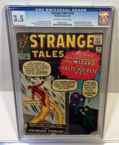 STRANGE TALES 110 Key CGC 35 1st Doctor Strange Jul1963 Marvel Comics