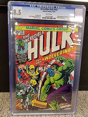 Incredible Hulk 181 CGC 85 White Pages
