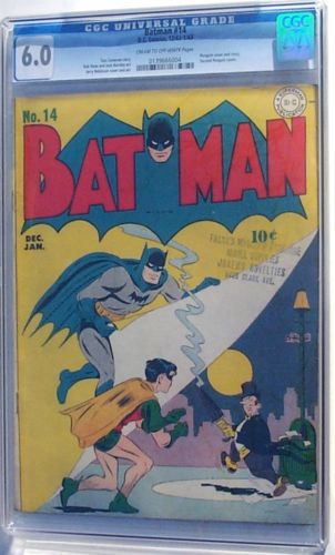 BATMAN COMICS 14 CGC 60 FN 1943 DETECTIVE DC PENGUIN