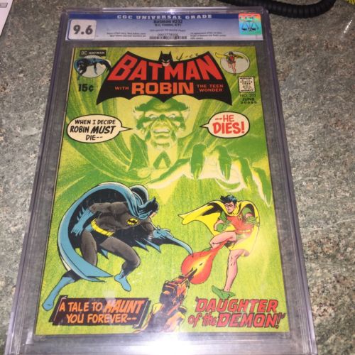 1971 DC BATMAN 232 CGC GRADED 96 1ST APPEARANCE RAS AL GHUL  ORIGIN RETOLD