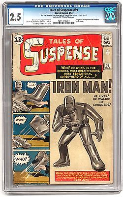 Tales of Suspense 39 CGC 25 OWW 1st Appearance of Iron Man Avengers 