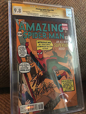 Amazing Spider man 700 CGC graded 98 Signed