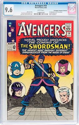 The Avengers 19 Aug 1965 Marvel CGC 96  1st Swordsman  White Pages
