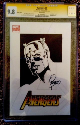 JIM STERANKO CAPTAIN AMERICA  SKETCH   AVENGERS 1 CGC SS 98  Original Art