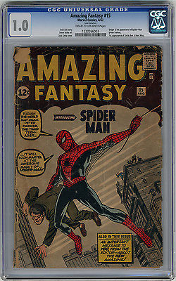 Amazing Fantasy 15 CGC 10 Off White to White Pages Nice Presenting Copy 1962