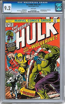 Incredible Hulk 181 Nov 1974 Marvel CGC 92 W 1st Appearance of Wolverine 