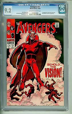 AVENGERS 57 CGC 92 FIRST VISION 1968 ULTRON APPEARANCE